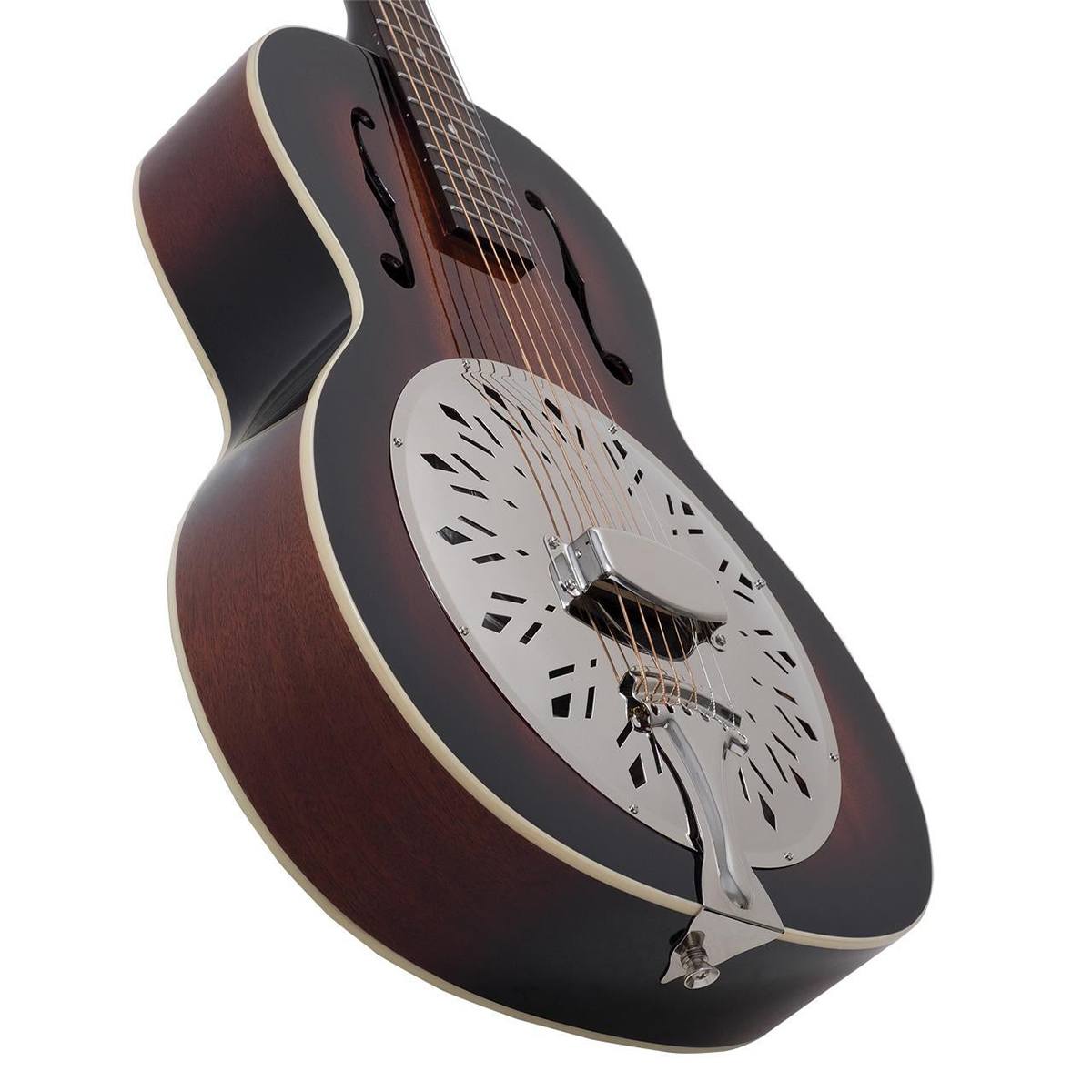 Recording King RR-41-VS Rattlesnake Wood Body Resonator Guitar Vintage Sunburst