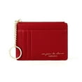ruhuadgb Card Sleeve Zipper Classify Storing Faux Leather 8 Card
