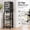 12 Tier-Black, variant on 15-Tier Rolling File Cart with 14 Mesh Sliding Trays, Desk File Organizer for Letter & Legal Paper Storage, Mobile Office Utility Cart, Black