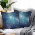 thumbnail image 2 of Throw Pillow Covers 24x24 Inch Set of 2, Blue Ombre Sky Waterproof Outdoor Pillow Covers, Vibrant Starry Sky Decorative Cushion Pillowcases for Couch, Sofa, Bed, Garden, Patio, 2 of 9