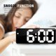 thumbnail image 4 of Reloj despertador digital, reloj digital LED de 6,7 pulgadas, despertador con cabecera, despertador temprano, control de voz, sin tictac, glotón, temperatura y fecha, 4 of 5