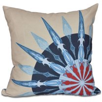 Simply Daisy 16" x 16" Sailor's Delight Geometric Print Outdoor Pillow