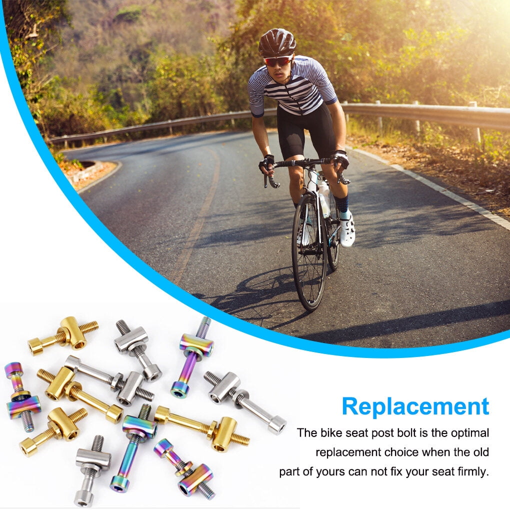 Alloy Bicycle Seat Post Fixed Bolts Bicycles Bolt Detachable Anti rust Hexagon Screws Biking Cycle Replacement Parts Accessories Silver M5x40 Walmart