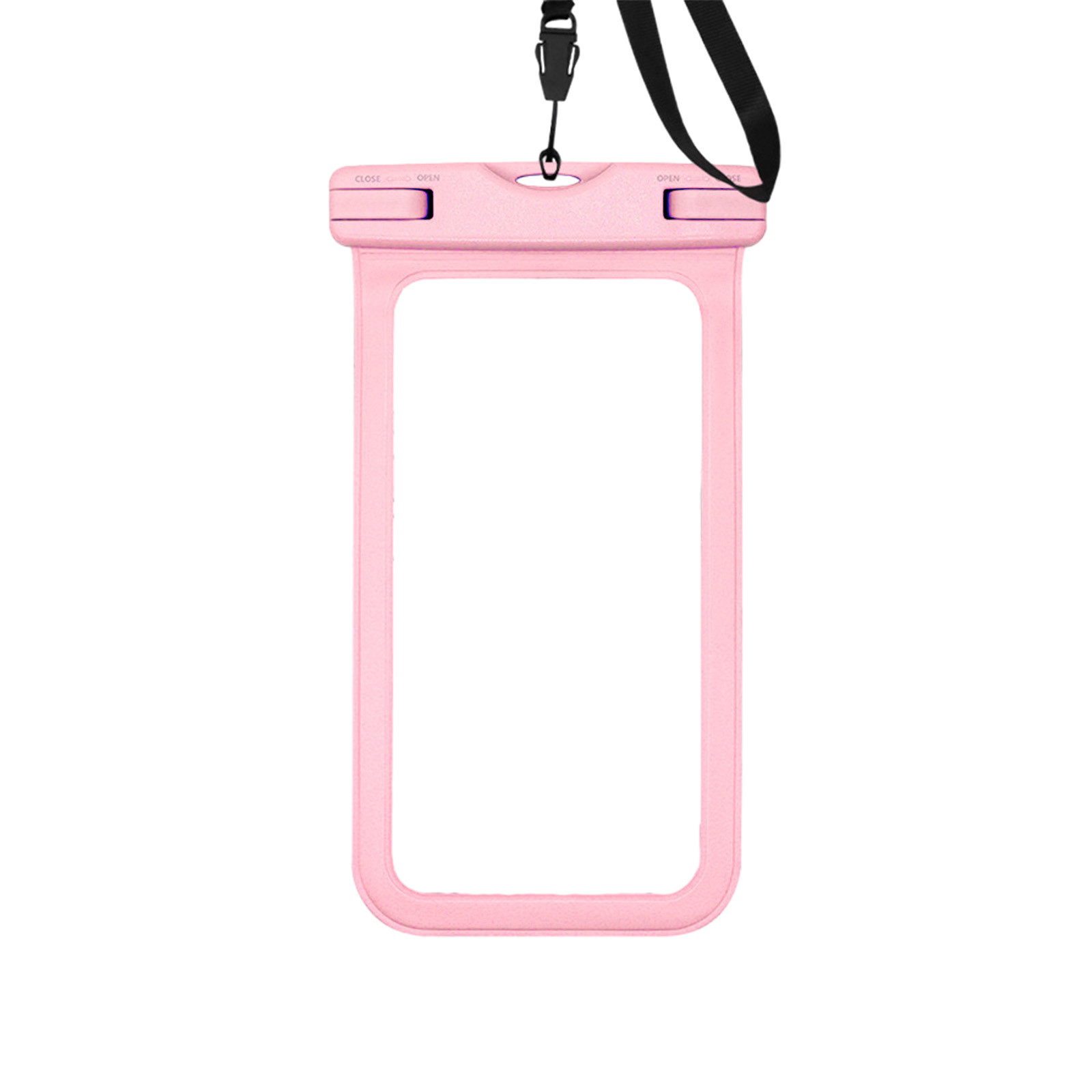 Pochette étanche Téléphone Transparente - Pour Baignade, Plage, Kayak - Tactile Avec Dragonne - Taille ~21x11cm