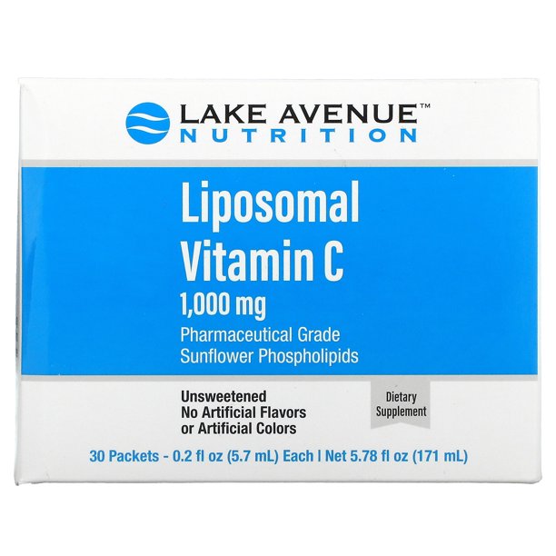 Liposomal Vitamin C by Lake Avenue Nutrition Unsweetened Liquid