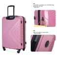 thumbnail image 2 of Yougu 3 Piece Hardshell Luggage Set Hardside Lightweight Suitcase with TSA Lock Spinner Wheels 20in 24in 28in,Pink, 2 of 9