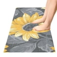 thumbnail image 2 of Sunflowers and Leaves Bathroom Rug Non Slip Bathroom Mats Entry Door Soft Carpets for Kitchen Bedroom Living Room 39x20 inch, 2 of 7