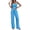 Striped Blue Purple, variant on Lounge Sets For Women Striped 2 Piece Pajama Sets Spaghetti Strap Tops Wide Leg Pants Beach Vacation Outfits