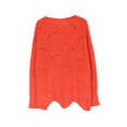 thumbnail image 2 of Fashionable Women Solid Cutout Knit Sweater - Irregular Hem Long Sleeve Pullover, 2 of 11