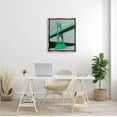 thumbnail image 2 of Stupell Industries Modern Floral Bridge Architecture Graphic Art Luster Gray Floating Framed Canvas Print Wall Art, Design by Shane Donahue, 2 of 8