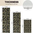 thumbnail image 4 of Black Daisy Flower Orange Centers Pattern Kitchen Rugs Sets Of 3,Kitchen Runner Rugs Non Skid Washable,Decorative Kitchen Floor Mats for Kitchen,Sink,Laundry,17"x30"+ 17"x47" + 17"x59", 4 of 6