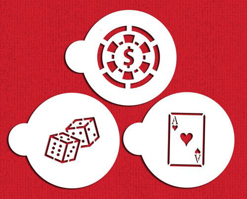 Dealer Button Set 100 Green Royal Flush Spread Fan 11.5 gram Poker Chips 