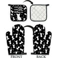 thumbnail image 6 of Chihuahua Gifts Dog Oven Mitts and Pot Holders Sets, Chihuahua Decor Dog Kitchen Accessories Sets, Every Meal You Make Chihuahua Black Heat Resistant Oven Glove Potholders for Kitchen Baking, 6 of 6