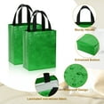 thumbnail image 3 of Bolsas de regalo Uxcell Verde oscuro con recubrimiento láser, 6pcs Bolsas reutilizables, 8" x 4" x 10", 3 of 5
