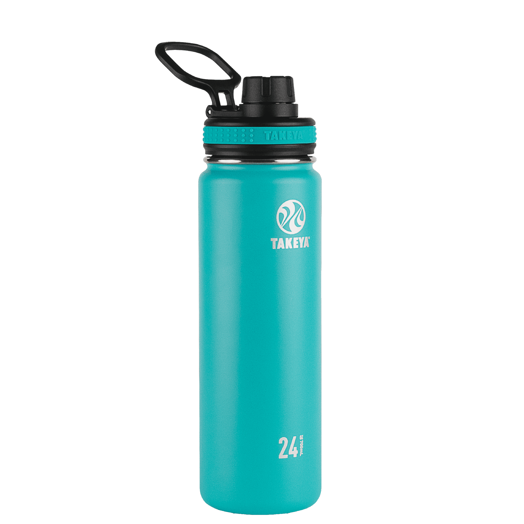 Takeya Originals Stainless Steel Water Bottle w/Spout lid, 24oz Ocean