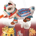 thumbnail image 1 of Hand Puppet with Strings & Rod - Asian Figurine Puppet Portable Crafts for Parties, Children, Spring Festival, White, Traditional Lion Dance Doll, 1PC, 1 of 9