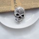 thumbnail image 5 of Sonducket Broches para mujer Punk Rock con diamantes de imitación estilo esqueleto de Halloween regalos ropa de diseño hueco de gama alta para fiesta de Accesorios de disfraces plata antigua Sonducket AP004671-02, 5 of 6