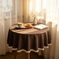thumbnail image 6 of Tassel Tablecloth, Waterproof Dining Cover, Oil Proof Rectangular Mat, Elegant Embroidered Design and Stain Resistant Surface for Coffee Tables, Dining Tables, and Party Banquets, 6 of 6