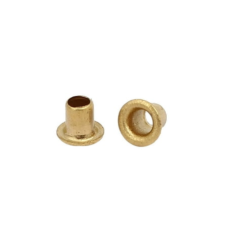 Drapery Banner Belt Metal Eyelet Grommet Hollow Rivets Gold Tone