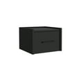 thumbnail image 2 of Floating Nightstand, Space-Saving Design With Handy Drawer And , Black, 2 of 7