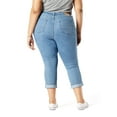 thumbnail image 4 of Levi Strauss Signature Women's and Women's Plus Mid Rise Capri Jeans, 25" Inseam, Sizes 2-28, 4 of 5