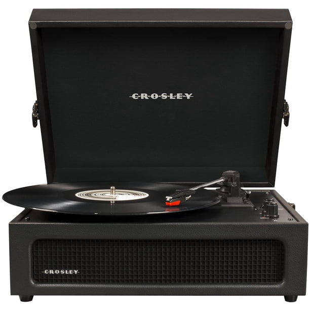 Tocadiscos Vinilo Crosley CR8017B Negro con Bluetooth y Altavoces Integrados