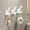 White, variant on 3-Pack No-Drill Adhesive Hooks – Damage-Free Wall Mounted Organizers for Bathroom, Closet & Entryway, Heavy Duty Plastic Hooks for Towels, Coats (Gray, Space-Saving 5lb Capacity)