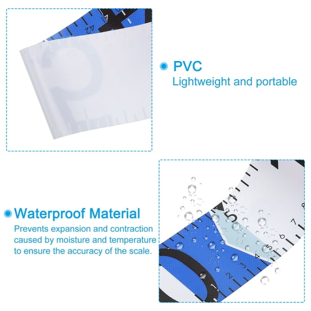 DS. DISTINCTIVE STYLE 40-Inch Fish Ruler Sticker – Waterproof Adhesive Measuring Tape For Kayak, Boat, Workbench – Easy Read, UV-Resistant