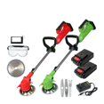 thumbnail image 2 of Electric Lawn Mower 2Pcs Li-ion Battery Cordless Grass Trimmer 6 In Auto Release String Cutter Pruning Garden Tools ,2 IN 1 Trimmer & Edger, 2 of 5