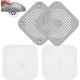 thumbnail image 1 of 4 Piezas Tapa de Coladera para Regadera, Tapones con Ventosa para el Desagüe de la Ducha, Rejilla para Coladera, para Bañera Cocina Baño Balcón Lavadero Lavabos Patio, Gris y Blanco, 1 of 4