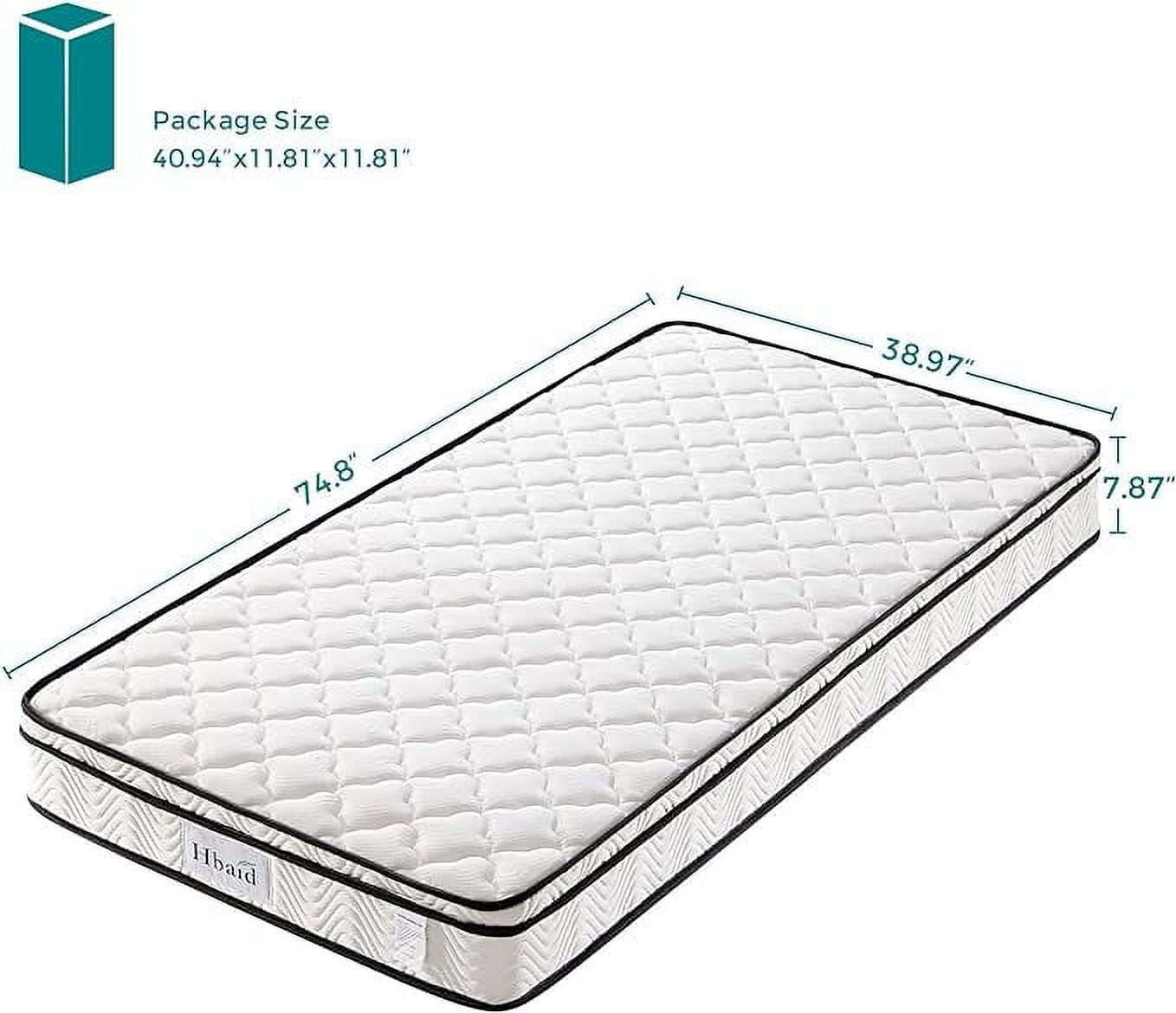 10 Inch Hybrid Mattress in a Box, Gel Inflation Memory Foam with Pocket Coils Innerspring for a Cool Sleep, Twin Size Mattress, Medium Firm