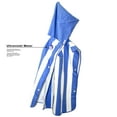 thumbnail image 2 of MinxNY Kids Hooded Microfiber Poncho Beach Towel Cover-up with UV Sensor - Blue Stripe, 2 of 3