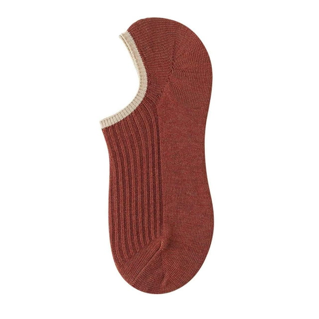 XIAQUJ Chaussettes d'Été Antidérapantes pour Femmes, Chaussons Rouges Taille Unique