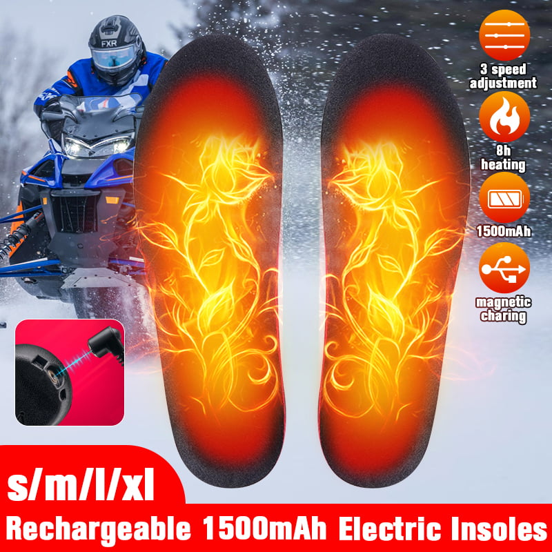 Electric USB Heated Shoe Insoles Sole Foot Warmer Feet Rechargeable Remote 
