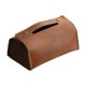 thumbnail image 2 of Caja pañuelos piel sintética, estuche para pañuelos faciales, moderno estuche rectangular para servilletas, ideal para encimera, sala estar, Marrón, 2 of 8