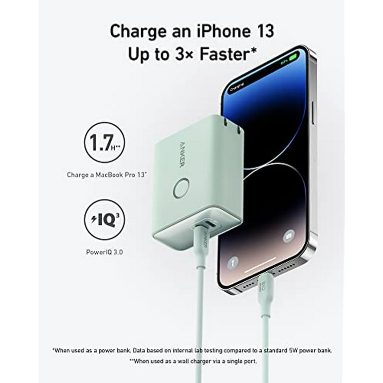 Open Box Anker 521 Power Bank 45W Wall Charger 5,000mAh 20W