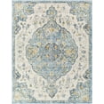 thumbnail image 2 of Hauteloom Whippany Living Room, Bedroom Area Rug - Traditional - Light Blue, Beige, Light Slate - 6'7" x 9', 2 of 7