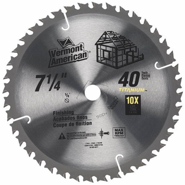 Vermont American 27821 7 1 4 40 TPI 10X Titanium Carbide Circular Saw vermont-american-27821-7-1-4-40-tpi-10x-titanium-carbide-circular-saw