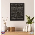 thumbnail image 2 of 20th Wedding Anniversary Wall Plaque Gift For Couple - Love Story, 2 of 18