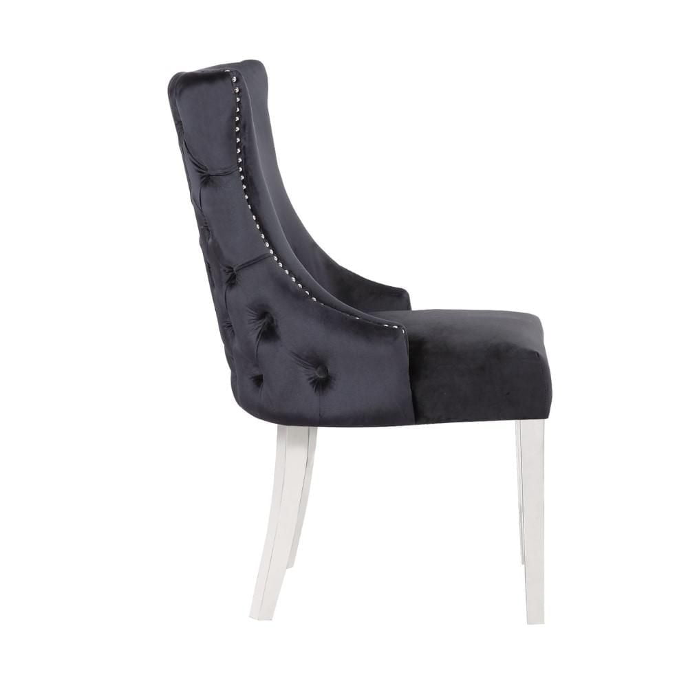 CHAISE STONEFORT – ACIER en noir ENSEMBLE DE 6