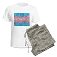 thumbnail image 5 of CafePress - Abstract Paint Splatter Transgender Pride Flag Pajamas - Women's Short Sleeve Print T-Shirt and Pants Light Cotton Pajama Set, 5 of 7