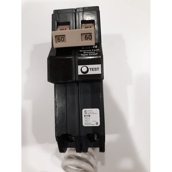 eaton/ cutler hammer ch260gf 2 pole 60 amp gfi/gfci for ch series panel only