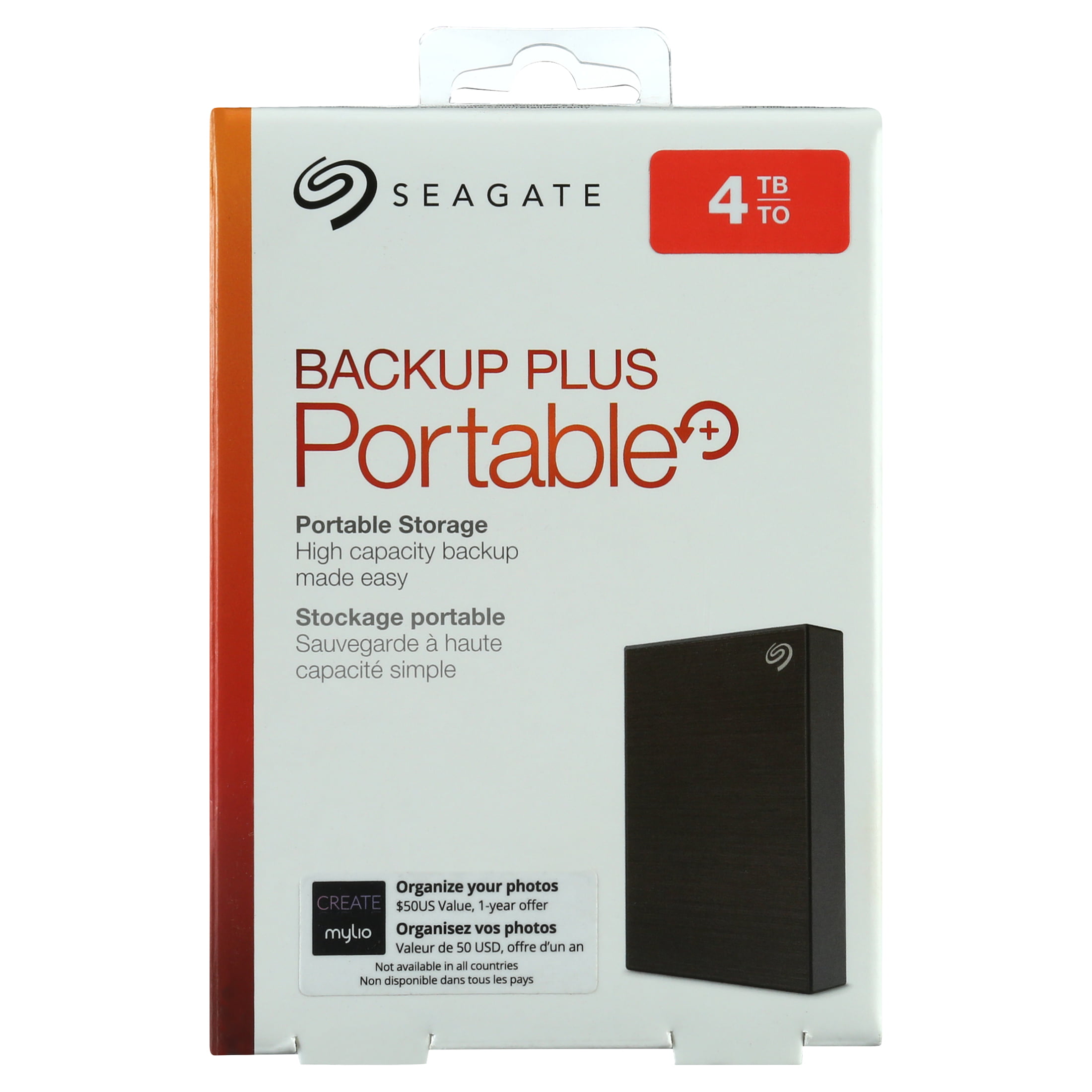 1 year MylioCreate STHP4000400 Black USB 3.0 for PC Laptop and Mac Seagate Backup Plus Portable 4TB External Hard Drive HDD 2 Months Adobe CC Photography 