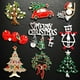 thumbnail image 2 of Broche de Navidad Cervatillo Muñeco de nieve Árbol de Navidad Ramillete Aleación Diamante Gota Aceite Broche de Navidad Broche, 2 of 6
