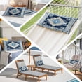 thumbnail image 6 of Vintage Ethnic Pillow Protectors with Zipper Standard Size, Boho Tribes Modern Blue Middle Century Soft Brushed Breathable Throw Pillow Covers, Pillowcase for Couch Sofa Bedroom Living Room 20"x26", 6 of 9