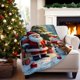 thumbnail image 5 of Manta Navideña Manta Navideña Con Muñeco De Nieve Y Papá Noel Manta Navideña De Invierno Manta Suave Informal Manta Cálida Para La Siesta Manta Navideña Con Gorro De Papá Noel (70 X 100 Cm), 5 of 7