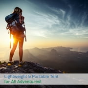 2-Person Camping Tent ? Includes Rain Fly and Carrying Bag ? Lightweight Outdoor Tent for Backpacking Hiking or Beach by Wakeman Outdoors (Blue)