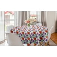 thumbnail image 1 of Flowers Round Tablecloth, Floral Theme Natural Motifs Along Botanical Pink and Purple Anemones Pattern, Circle Table Cloth Cover for Dining Room Kitchen Decor, 60", Multicolor, by Ambesonne, 1 of 2