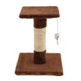 thumbnail image 2 of Rascando de Gato Poste Escalada Marco Accesorios de Domestico Fácil de utilizar Elegante H en forma de Brown Colco Pet Cat Climbing Frame, 2 of 8