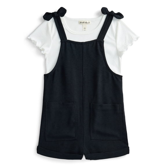 Derek Heart Girls T-Shirt and Shortall, 2-Piece Set, Sizes 4-18